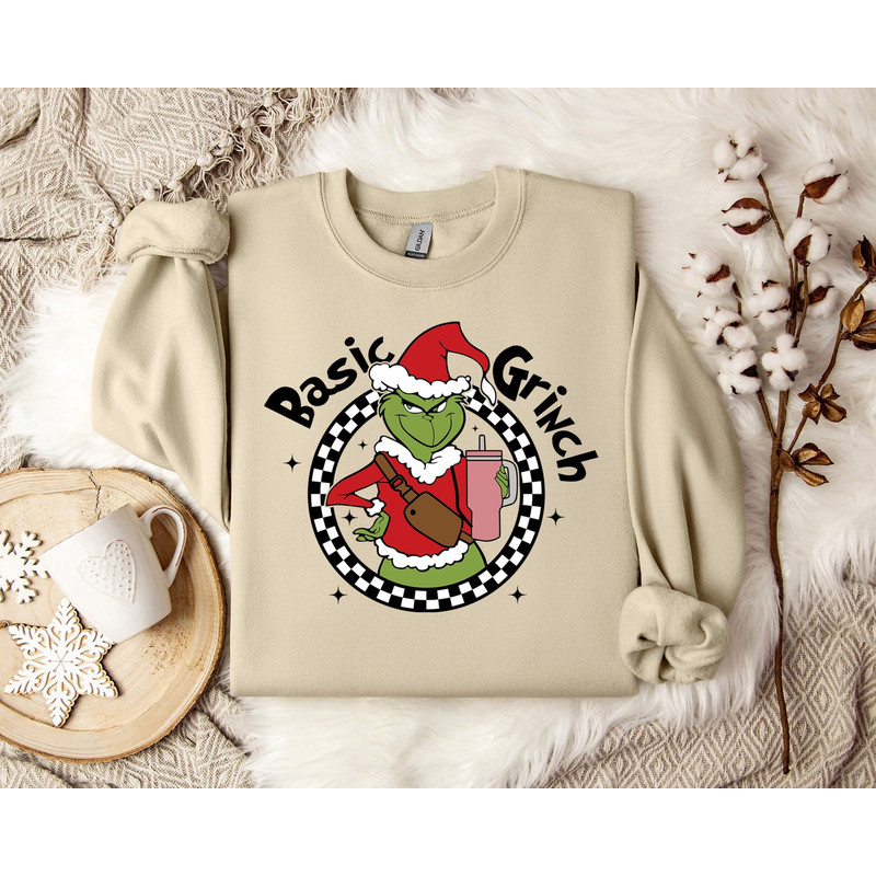 Grinch Christmas Sweatshirt, Unisex Pullover, Comfy Winter Apparel, Soft Green Monster Sweater, Unique Holiday Gift, Casual Fashion.jpg