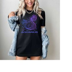 zodiac sign aquarius t-shirt - astrology shirt - air sign - water bearer - january february birthday - aquarius gift