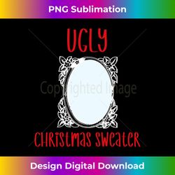 Funny Ugly Christmas Sweater With Mirror Men Women Xmas Long Sleeve - Chic Sublimation Digital Download - Channel Your Creative Rebel