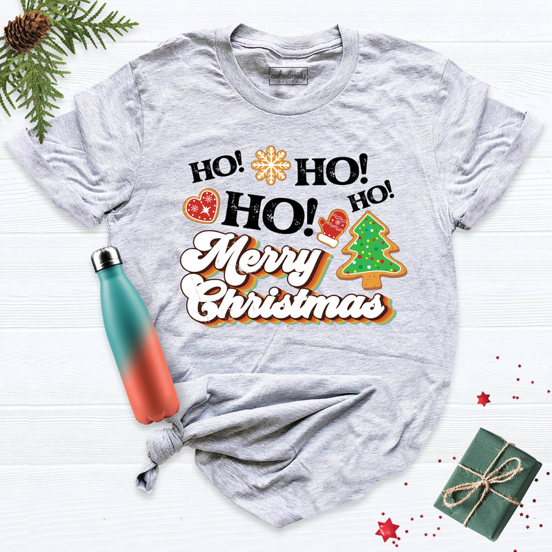 HoHoHoHo Christmas Tree Shirt, Xmas Family Party Shirt, Holiday Shirt for Women, Funny Christmas Shirt, Merry Shirt, Christmas Shirt.jpg