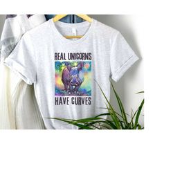 funny rhino t-shirt - real unicorns have curves - fun animal t-shirt - zoo shirt - animal lover gift - save the rhinos