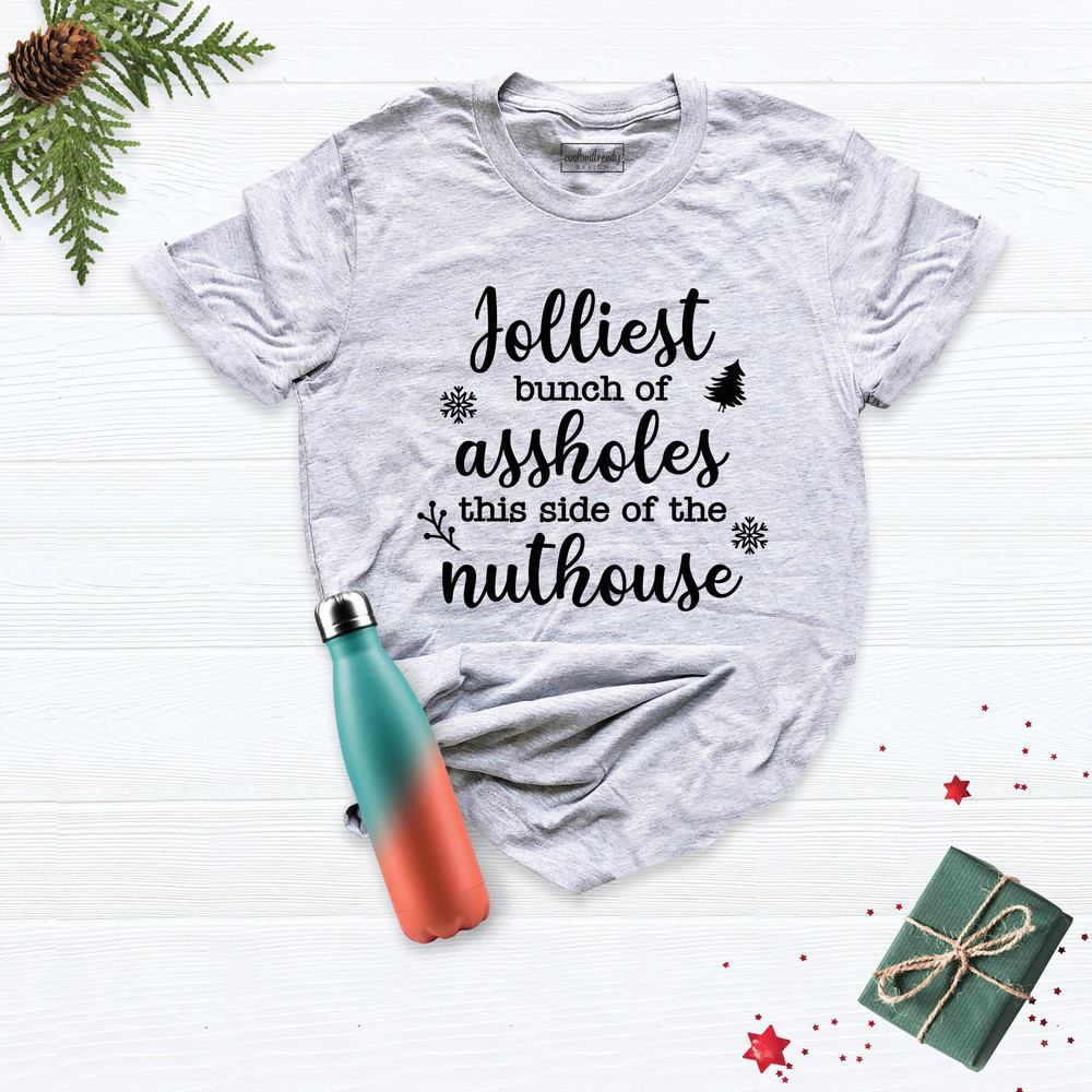 Jolliest Bunch Of Assholes Shirt, Christmas 2021 Shirt, Funny Christmas Shirt, Christmas 2021 T-shirt, Buffalo Plaid Shirt, Xmas Shirt.jpg