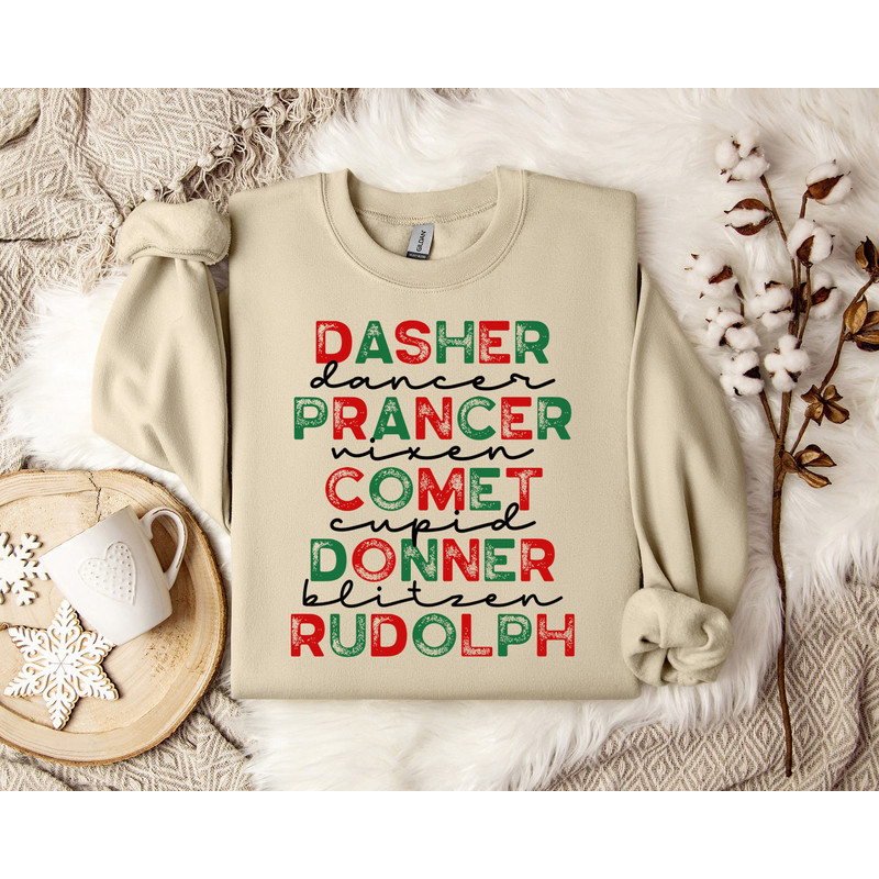 Vintage Reindeer Sweater - Classic Christmas Pullover - Retro Xmas Jumper - Festive Holiday Clothing.jpg