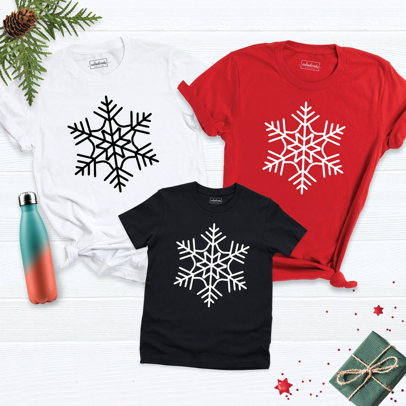 Snow Family Shirt, Christmas Family Tee, Matching Christmas Tee, Woman Christmas Tee, Christmas Vacation Tee, Christmas Gift Shirt, Xmas Tee.jpg