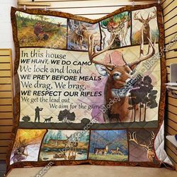 deer hunting quilt np333 block of gear