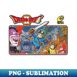 Dragon Quest II Famicom - PNG Sublimation Digital Download - Defying the Norms