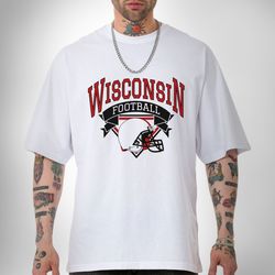 wisconsin football t-shirt , vintage wisconsin football tee, madison wisconsin t-shirt , wisconsin university football s