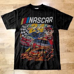 vintage 90s jeff gordon nascar racing t-shirt , y2k vintage graphic style shirt , retro racing graphic tee, unisex race