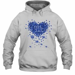 kentucky state thorobreds three wolves heart hoodie