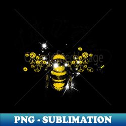 Let It Bee Bee and Sunflower Design - Retro PNG Sublimation Digital Download - Stunning Sublimation Graphics