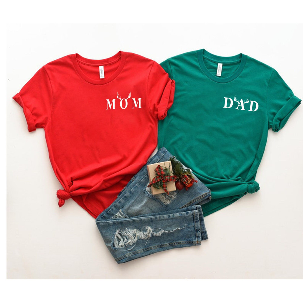 Matching Family Christmas Shirts, Mom Dad Christmas Shirts, Christmas Shirts, Custom Family Shirts, Dad First Christmas, Mom First Christmas.jpg