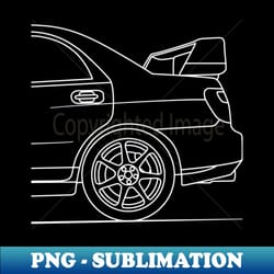 jdm rally car outline - exclusive png sublimation download - perfect for sublimation art