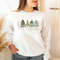 Merry and Bright Trees, Women's Christmas Sweatshirt, Womans Holiday Shirt,Christmas Gift,Chic Winter Shirt,Cute Holiday Tee,Christmas Tree.jpg