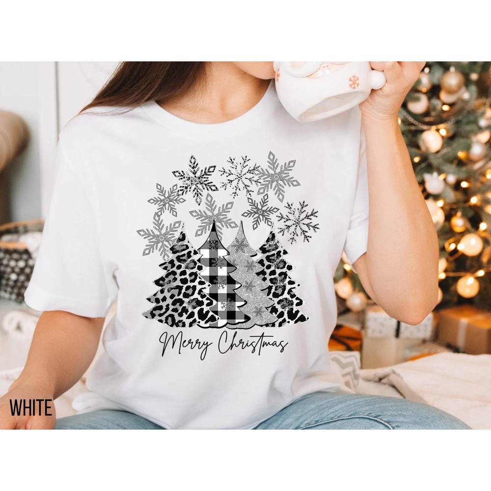 Silver and Black Leopard Christmas Shirt, Merry Christmas Shirt,Leopard Christmas Tree,Cheetah Christmas Shirt,Buffalo Plaid Christmas Shirt.jpg