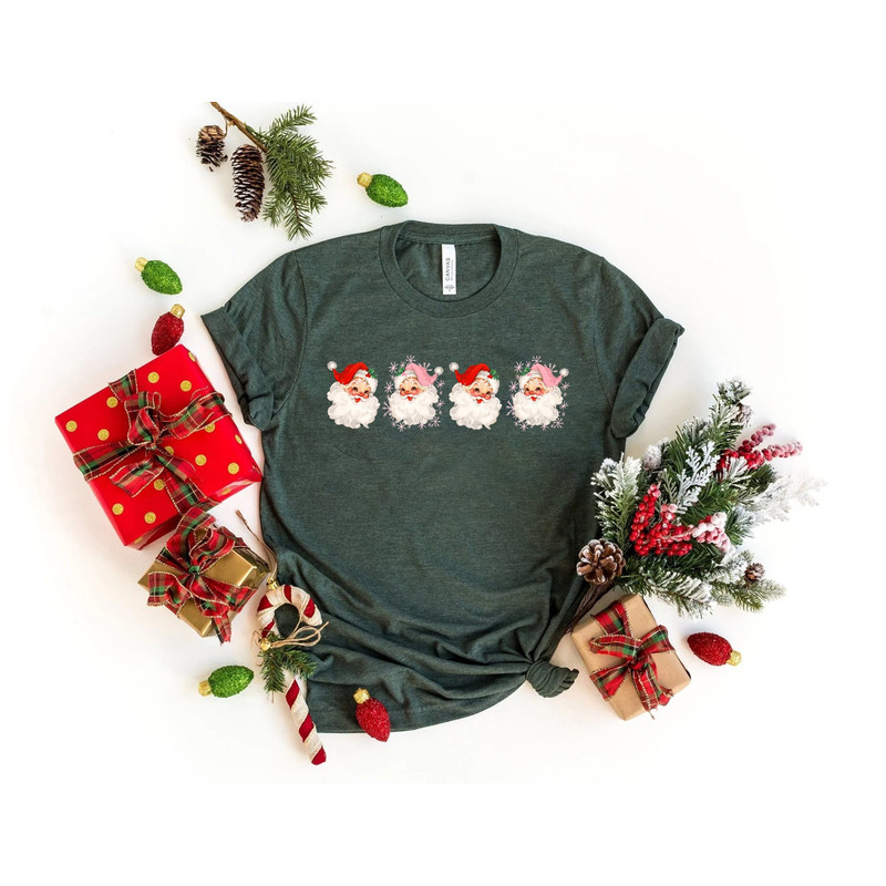 Vintage Santa Claus Christmas Shirt, Retro Style Christmas Shirt, Vintage Christmas Shirt, Christmas Gift for Her, Funny Christmas T-shirt.jpg
