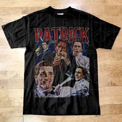 vintage style patrick bateman t shirt , gift for women and man unisex t-shirt , american psycho, 90s 80s movie pb55