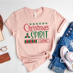 christmas spirit loading shirt, merry christmas shirt, christmas holiday sweatshirt, cozy christmas, xmas santa hoodie,