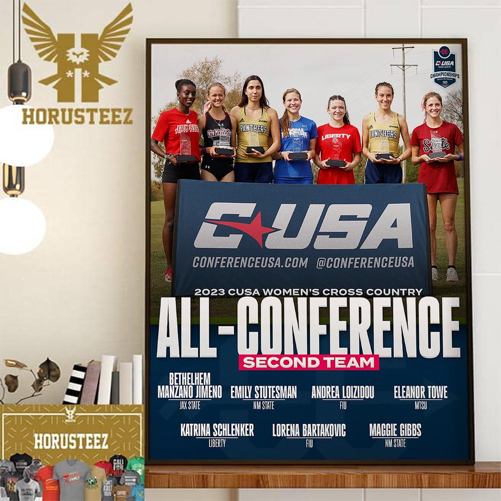 2023 CUSA Womens Cross Country All-Conference Second Team Home Decor Poster Canvas.jpg