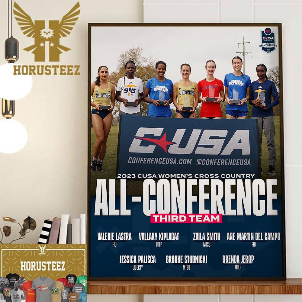 2023 CUSA Womens Cross Country All-Conference Third Team Home Decor Poster Canvas.jpg