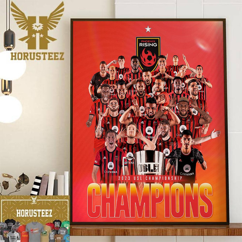 2023 USL Championship Champions Are Phoenix Rising FC Home Decor Poster Canvas.jpg