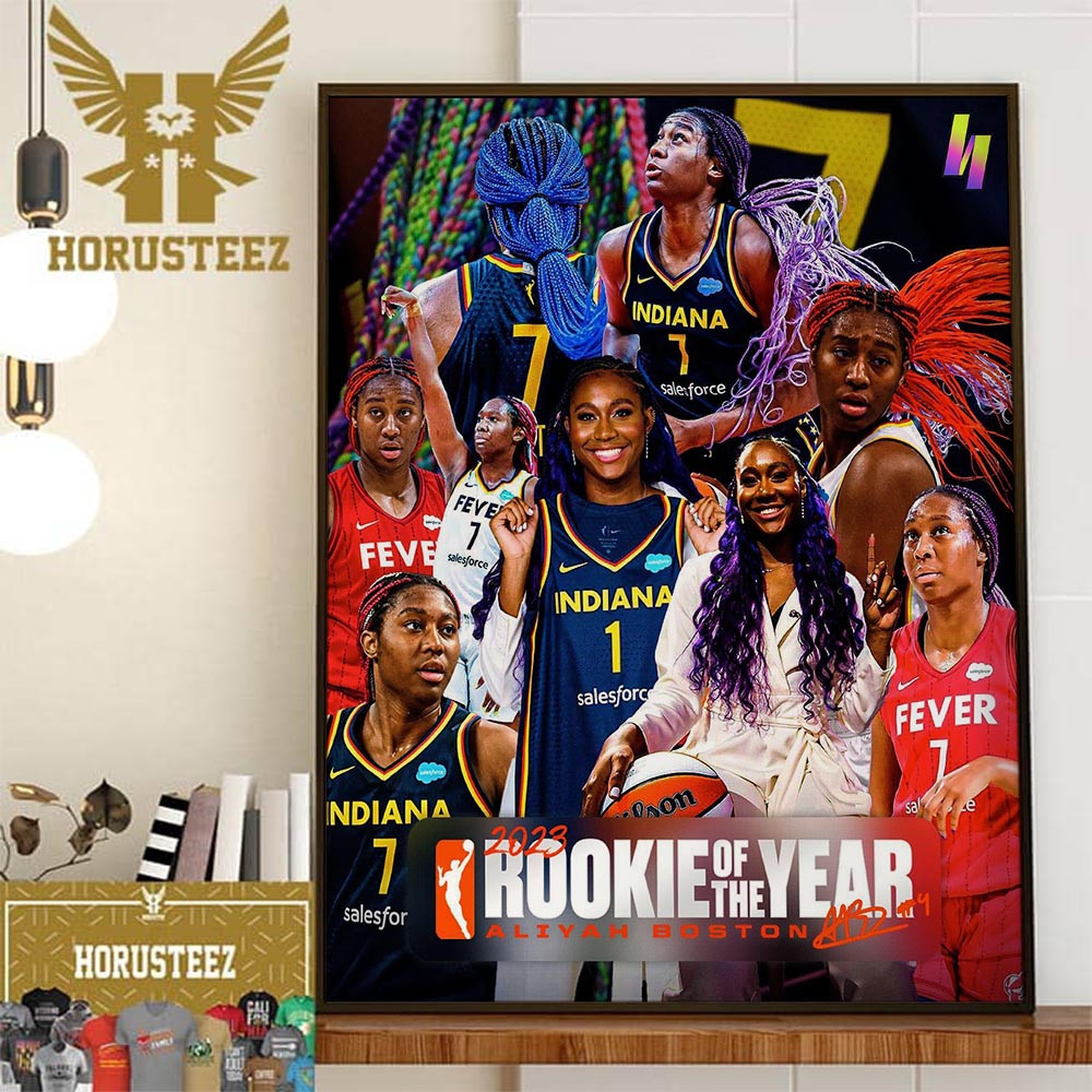 2023 WNBA Rookie Of The Year Is Aliyah Boston Indiana Fever Home Decor Poster Canvas.jpg
