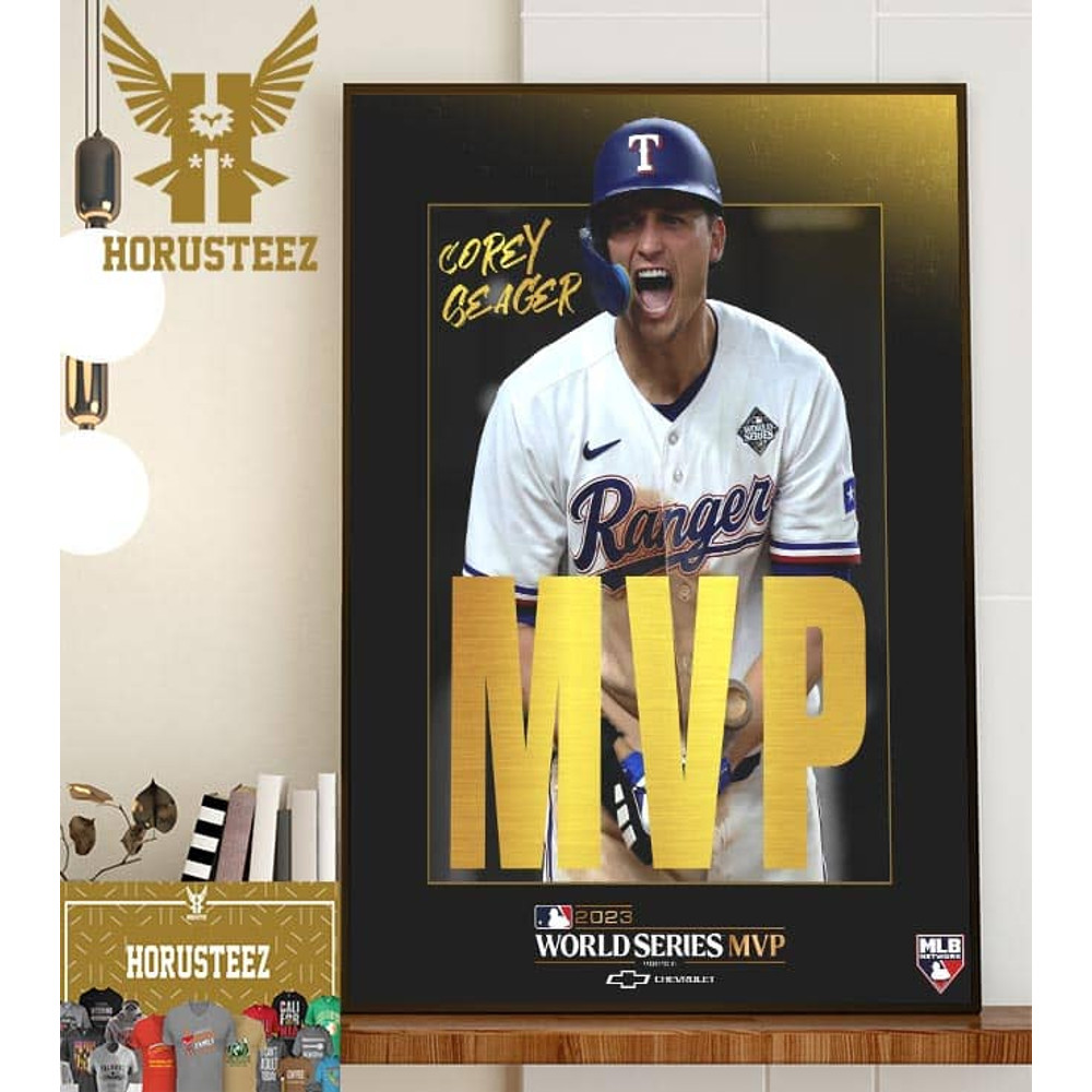 2023 World Series MVP Winner Is Corey Seager Texas Rangers Home Decor Poster Canvas.jpg