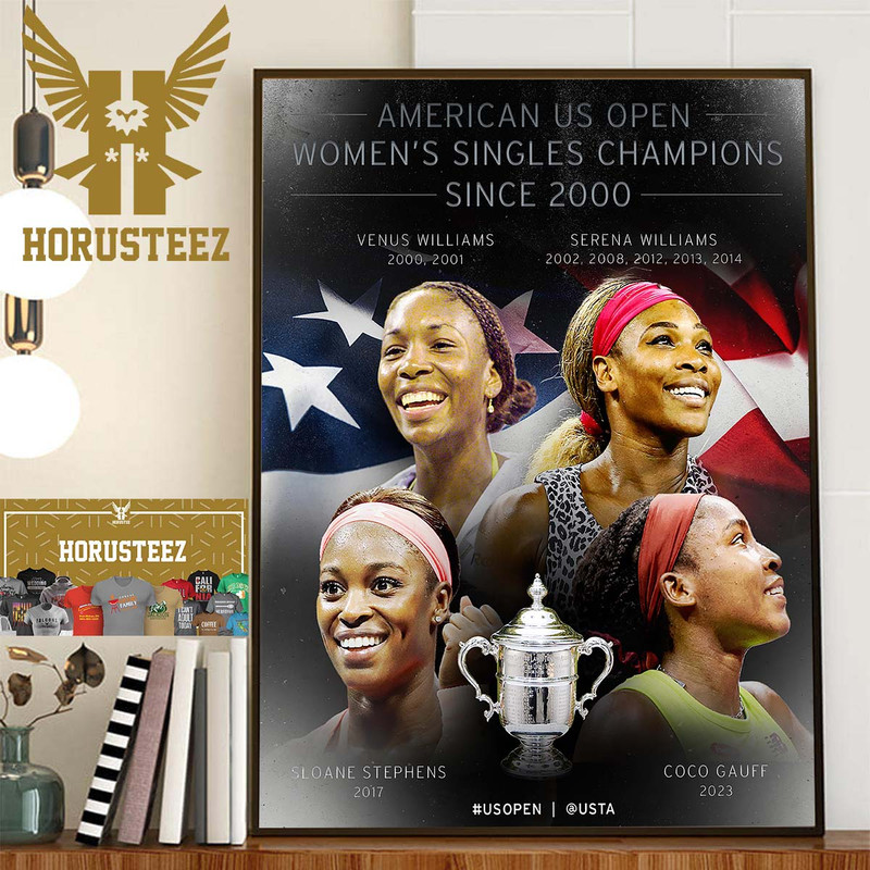 American US Open Womens Singles Champions Since 2000 Home Decor Poster Canvas.jpg