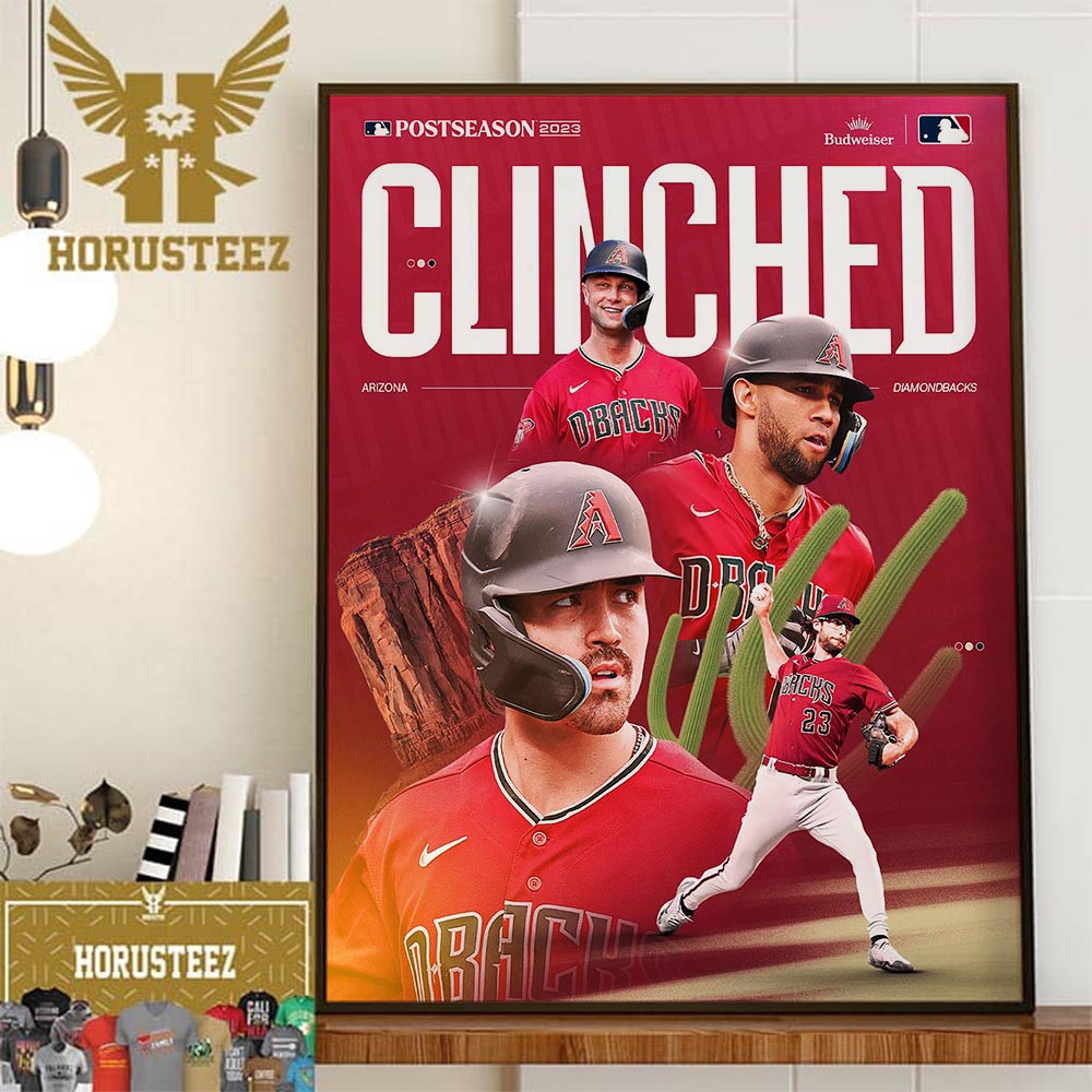 Arizona Diamondbacks Clinched MLB Postseason 2023 Home Decor Poster Canvas.jpg