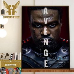 avenge yahya abdul-mateen ii as david kane black manta in aquaman and the lost kingdom official poster home decor poster