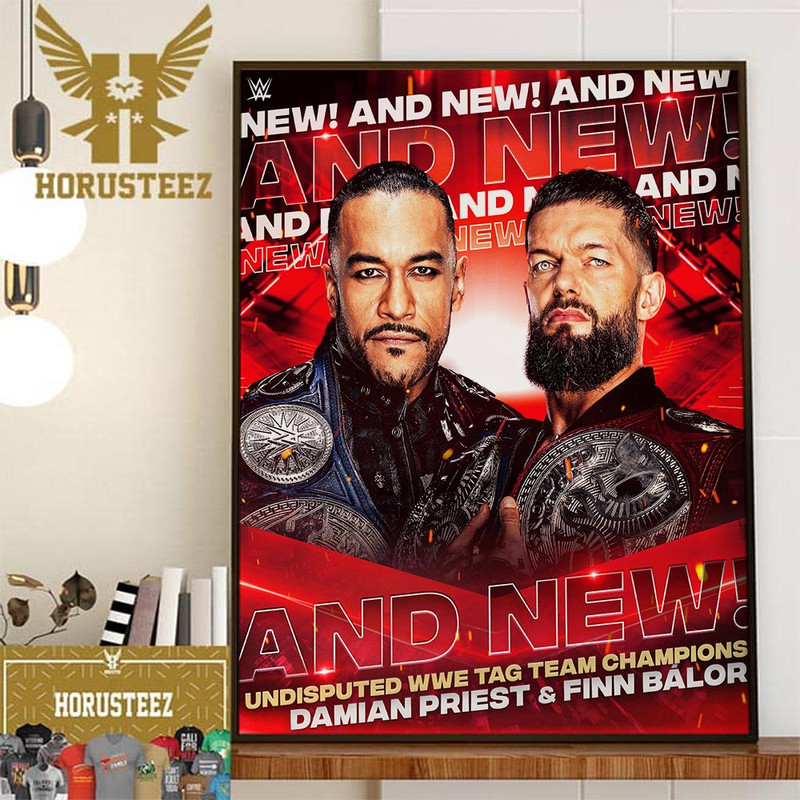 Congrats Damian Priest And Finn Balor And New Undisputed WWE Tag Team Champions Home Decor Poster Canvas.jpg