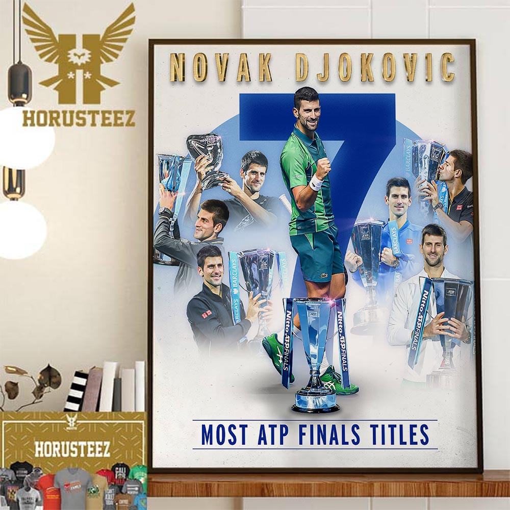 Congratulations To Novak Djokovic Is The Most ATP Finals Titles Home Decor Poster Canvas.jpg