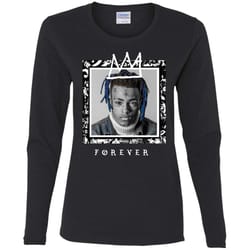 agr rip xxxtentacion gear ladies&8217 cotton ls t-shirt