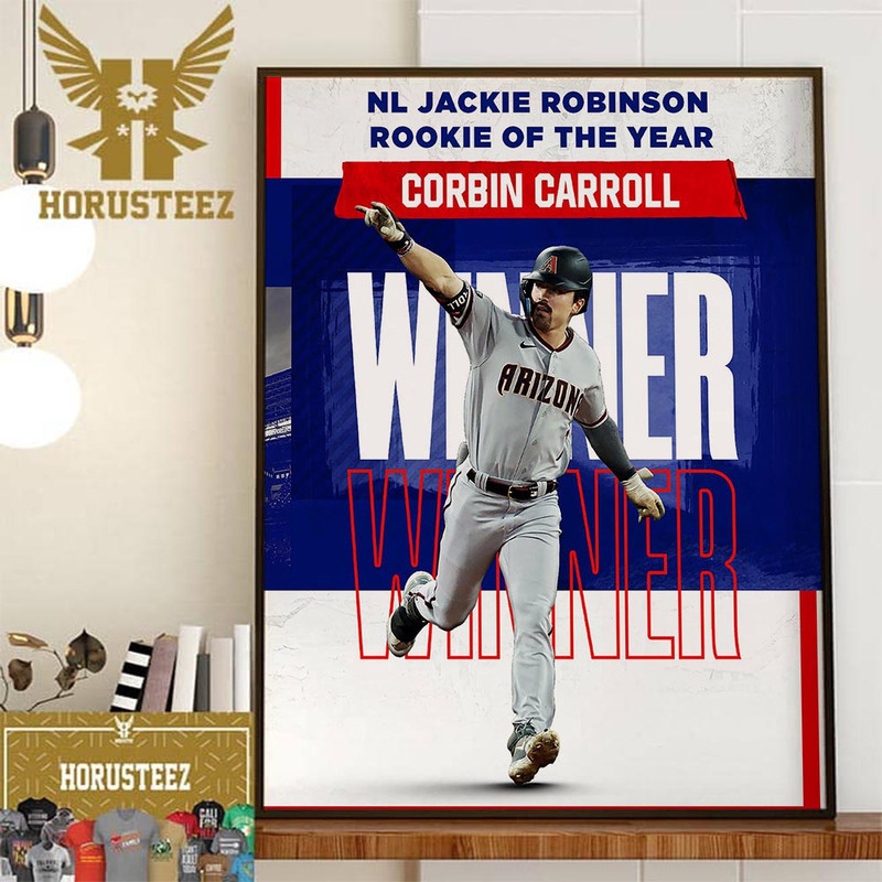 Corbin Carroll Is The 2023 Jackie Robinson NL Rookie Of The Year Award Winner Home Decor Poster Canvas.jpg