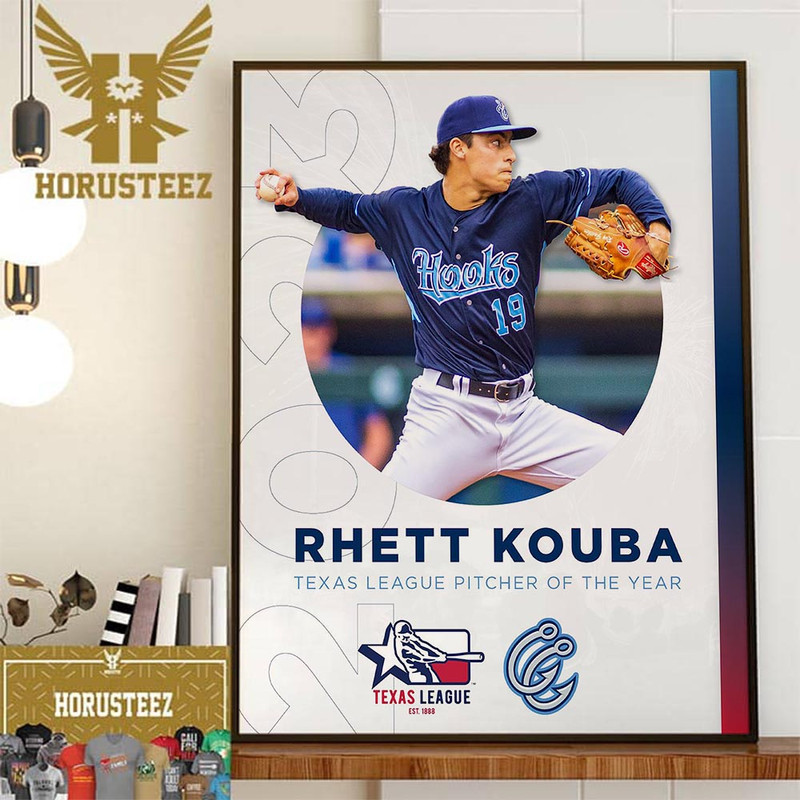 Corpus Christi Hooks Rhett Kouba Is The 2023 Texas League Pitcher Of The Year Home Decor Poster Canvas.jpg