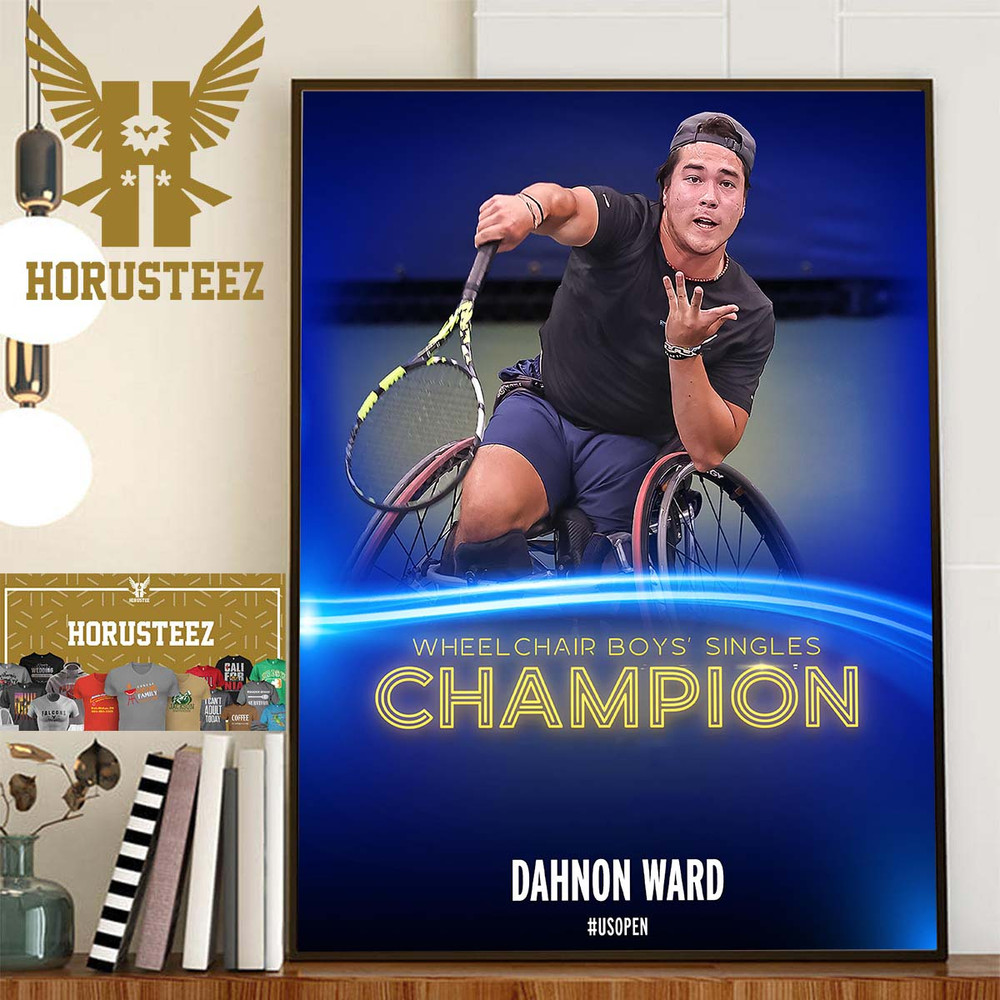 Dahnon Ward Is The Wheelchair Boys Singles Champion At US Open 2023 Home Decor Poster Canvas.jpg