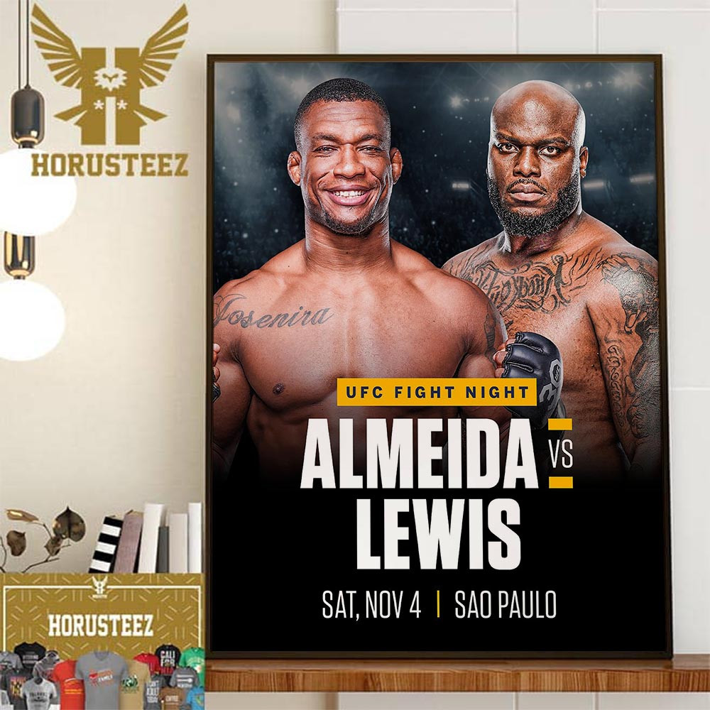Derrick Lewis Vs Jailton Almeida at UFC Fight Night Home Decor Poster Canvas.jpg