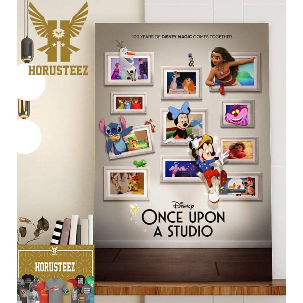 Disney Once Upon A Studio Official Poster Home Decorations Poster Canvas.jpg