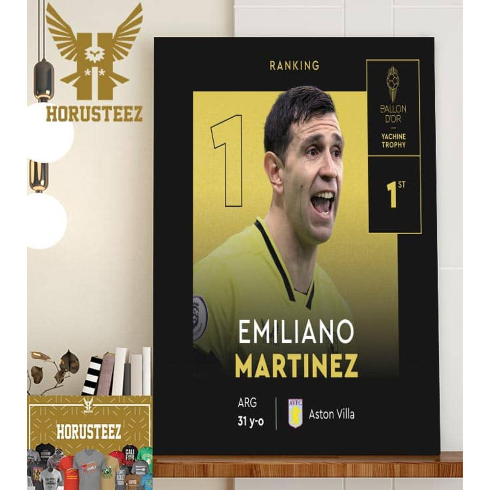 Emiliano Martinez Is The 2023 Yachine Trophy Winner Home Decor Poster Canvas.jpg
