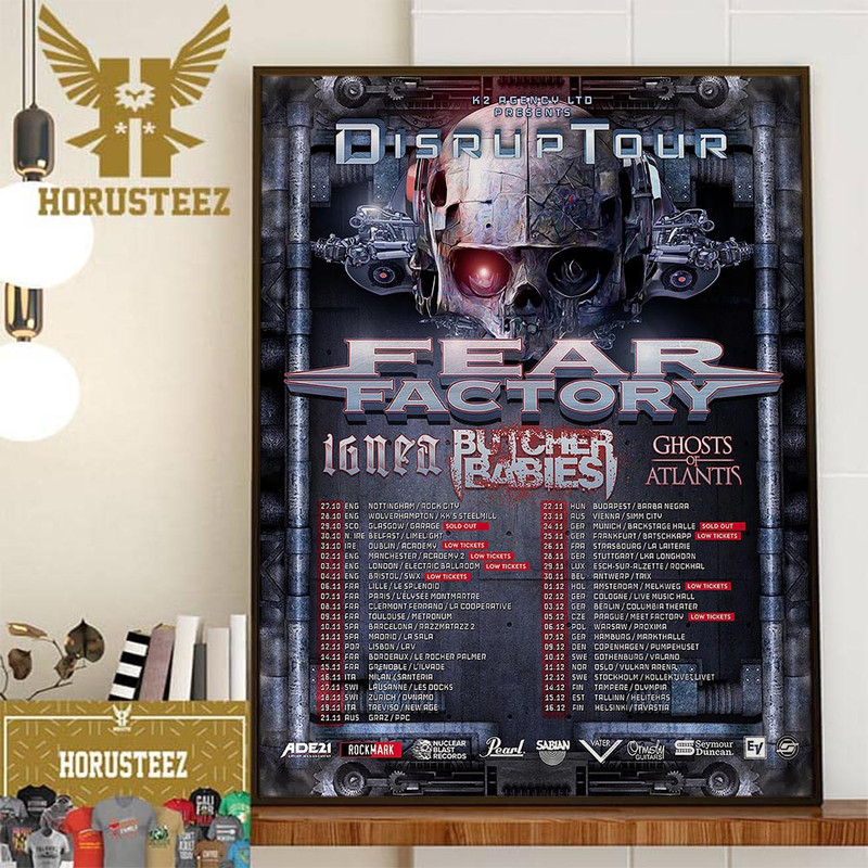 Fear Factory First Show Of The Disrup Tour At Nottingham England At Rock City Home Decor Poster Canvas.jpg