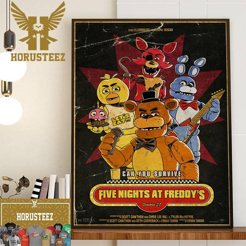 Five Nights at Freddy's New Poster Home Decor Poster Canvas.jpg
