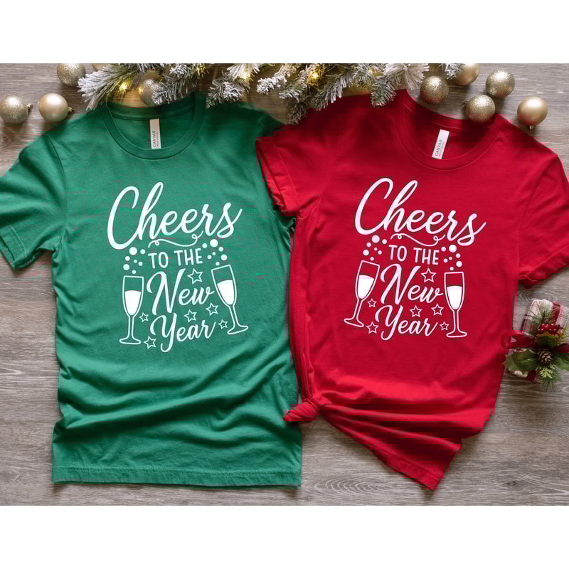 Cheers To The New Year Shirt, Christmas Shirt, Happy New Year Shirt, New Year Gift, New Year Shirt, Christmas Gift, Family Christmas Shirts.jpg