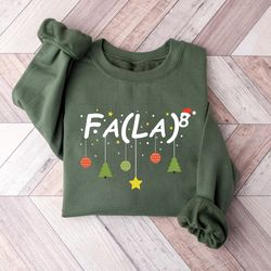 christmas math teacher sweatshirt, christmas shirts, math fa la la shirt, funny math teacher shirts, christmas teacher s