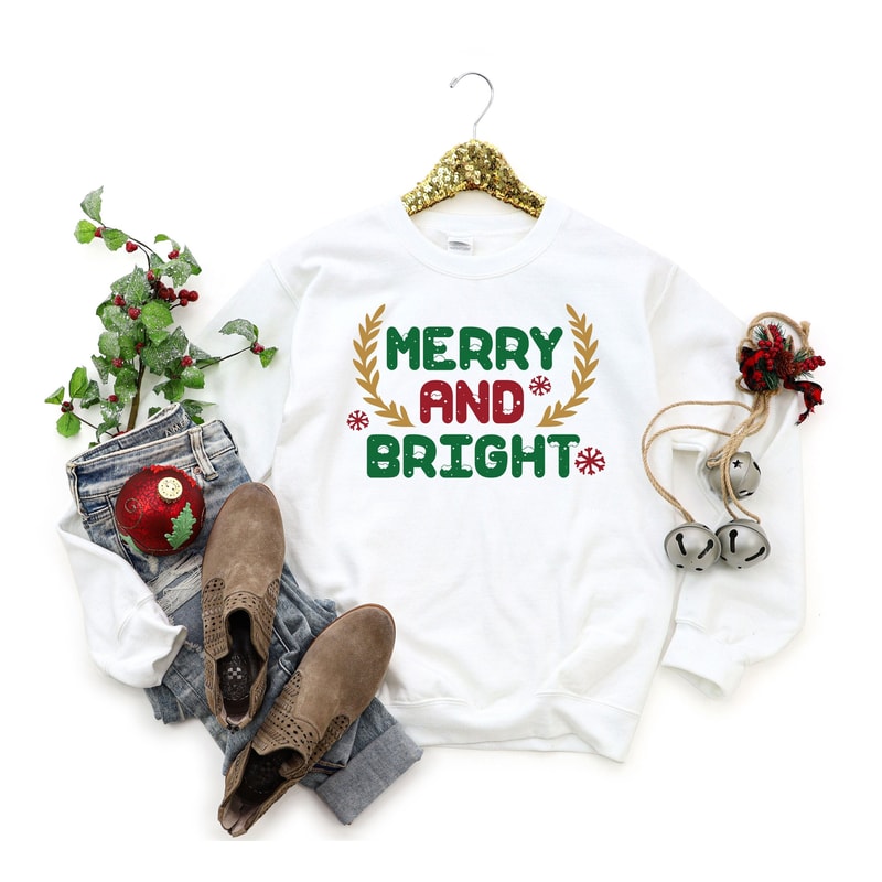 Christmas Sweatshirt,Christmas Sweatshirts for Women,Merry and Bright Sweatshirt,Womens Christmas Sweatshirt,Christmas Shirt,Christmas Women.jpg