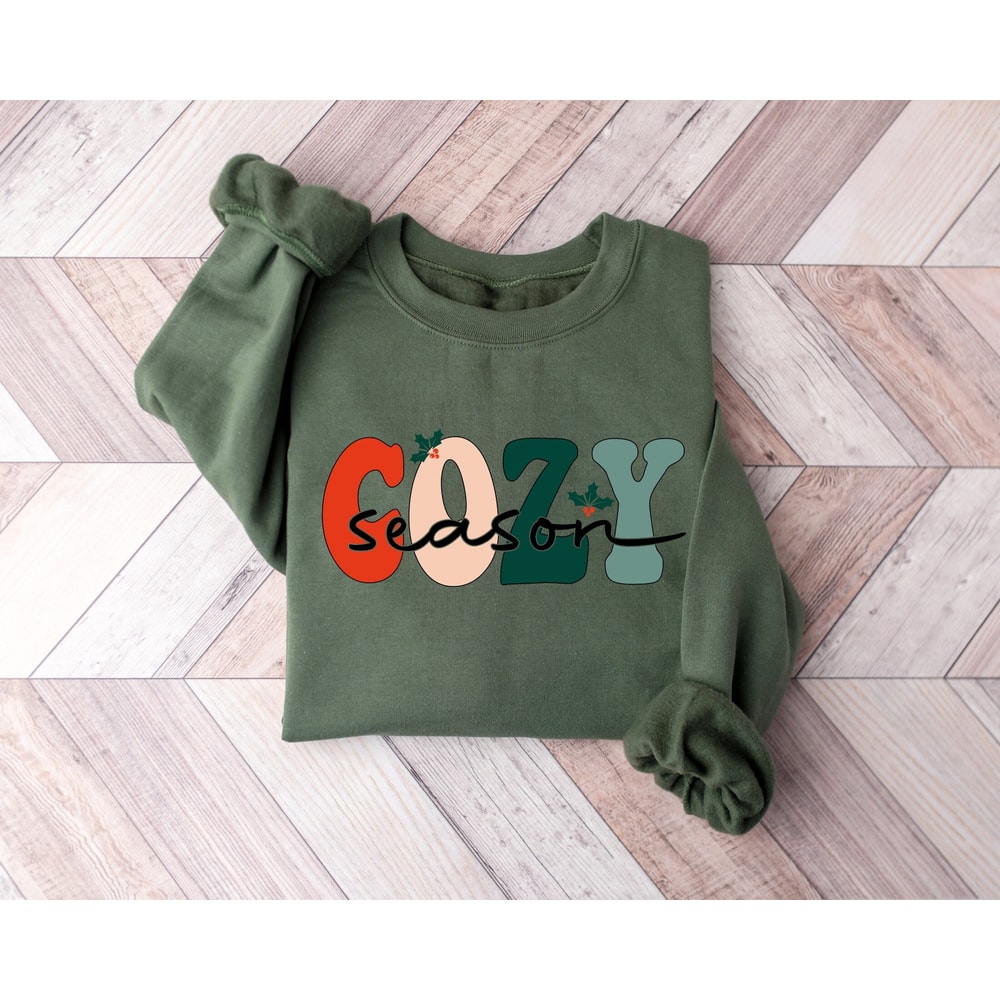 Cozy Season Christmas Sweatshirt, Retro Fall Sweatshirt, Cozy Vibes Shirt, Get Cozy Sweatshirt, Womens Fall Sweatshirt, Christmas Shirts.jpg