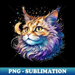 Galaxy Cat - Trendy Sublimation Digital Download - Bring Your Designs to Life