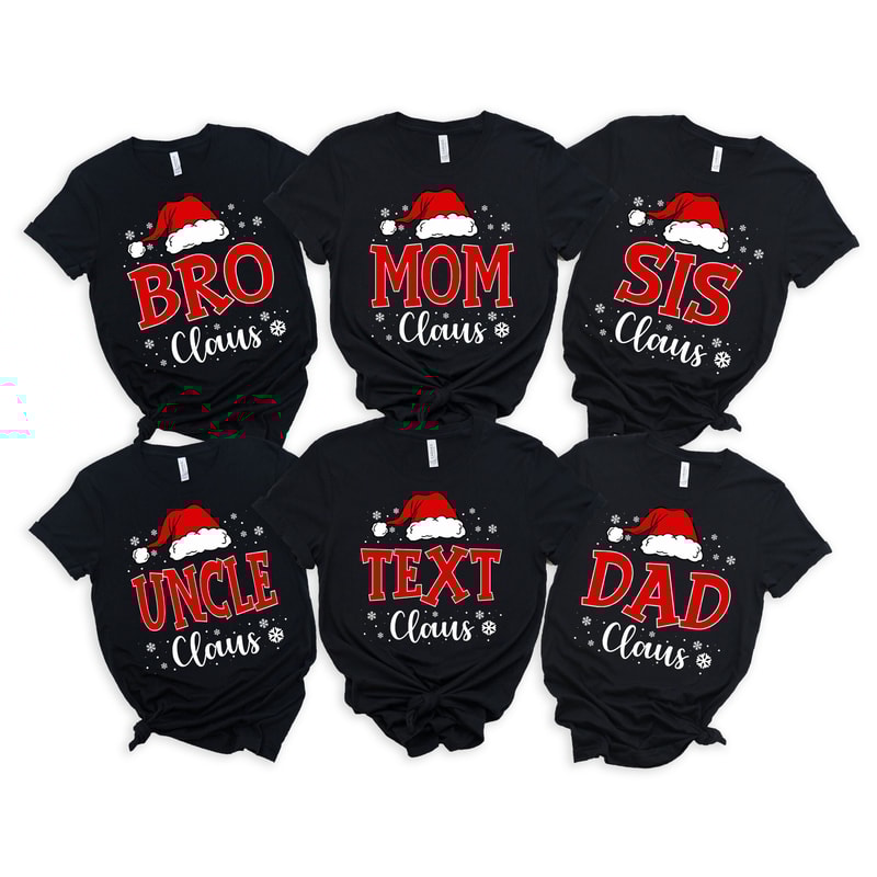 Custom Family Santa Claus Christmas Party Shirt, Matching Family Christmas Shirts, Custom Christmas Shirt, Matching Xmas Tees, Christmas Tee.jpg
