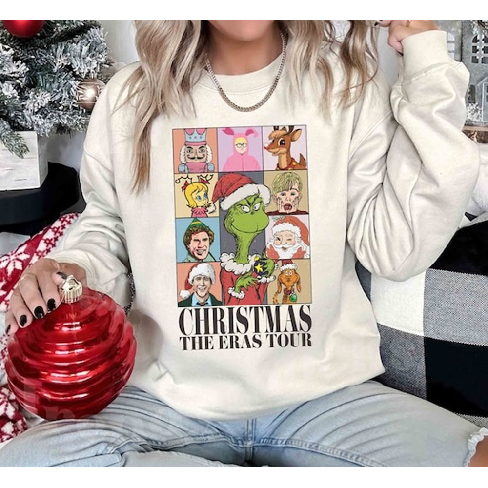Christmass The Eras Tour Shirt, Vintage 90s Christmas Movie Shirt, Nightmare Before Christmas Shirt, Christmas Family Shirt, Merry Grinchmas.jpg