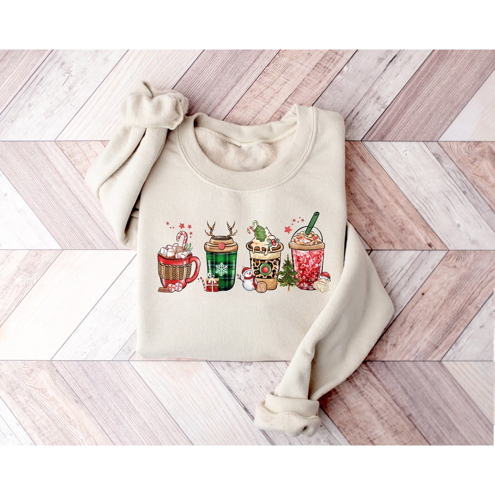 Cute Christmas Coffee Sweatshirt, Coffee Shirts, Coffee Lover Shirt,Christmas Shirts,Coffee Lover Gift,Christmas Latte Sweatshirt,Coffee Tee.jpg