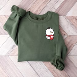 cute snowman christmas pocket size sweatshirt, christmas shirts, snowman shirt, winter shirt, women christmas shirts, ch