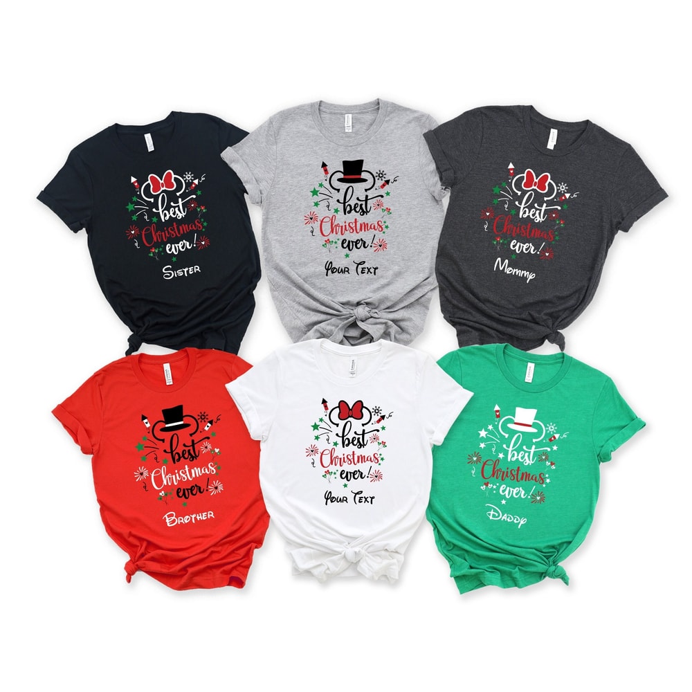 Disney Best Christmas Ever Shirt, Custom Disney Christmas Shirt, Disney Family Christmas Shirt, Best Christmas Ever Shirt, Christmas Shirts.jpg